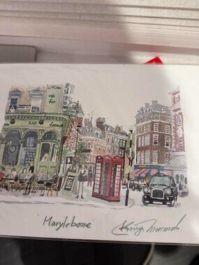Marylebone London Original Kazuya Morimoto Printed Painting
